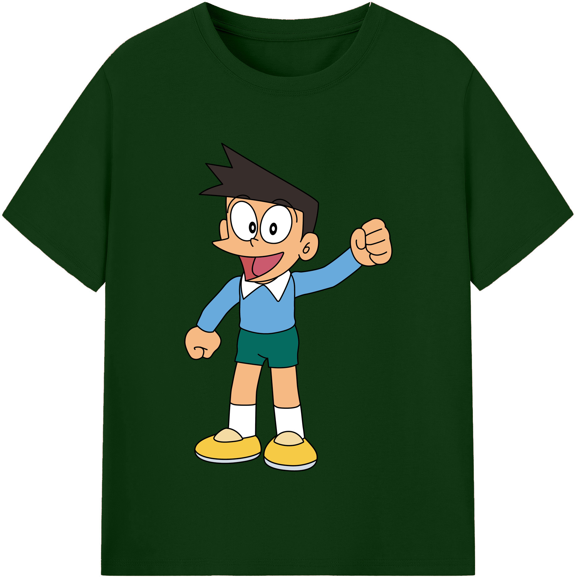 （画像用） ドラえもん 骨川 スネ夫 Doraemon Honekawa Suneo 綿100％半袖Tシャツ（フロントプリント）